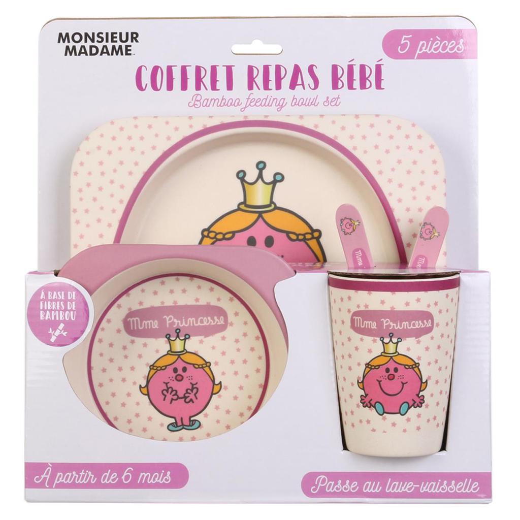 Monsieur Madame Q9304 Monsieur Madame Pink Bamboo Meal Set Mrs Princess 5 Pieces Buy At A Low Prices On Joom E Commerce Platform