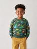 Autumn Children's Dinosaur Print Hoodie - European & American Style, Long Sleeve Base Layer