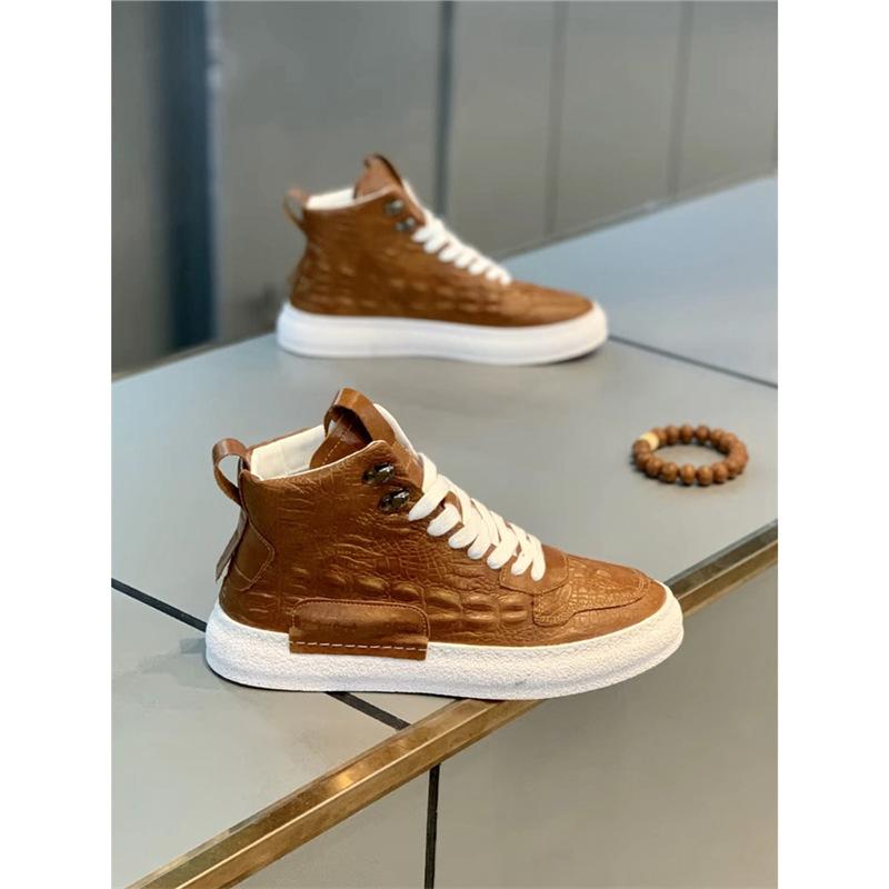 New leather casual and comfortable high-top shoes XS for autumn