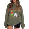 Women's Fashion Long-Sleeve Pullover Sweatshirt With Fun Christmas  Print