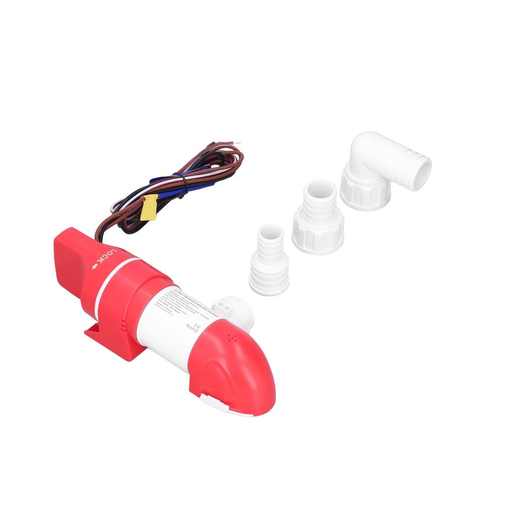 Low Profile Bilge Pump 1100GPH 4160LPH Electric Automatic Stainless Steel DC12V 360 degrees  Rotation for Boats