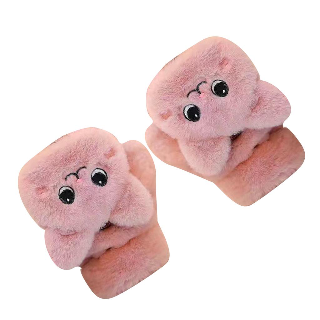 Flap Gloves Imitation     Cat Patterns Thickened Convertible Gloves for Using Smart Devices Writing