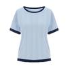 TVIEW Line Contrast Pattern Eyelet Knit_V6B-Ckn006