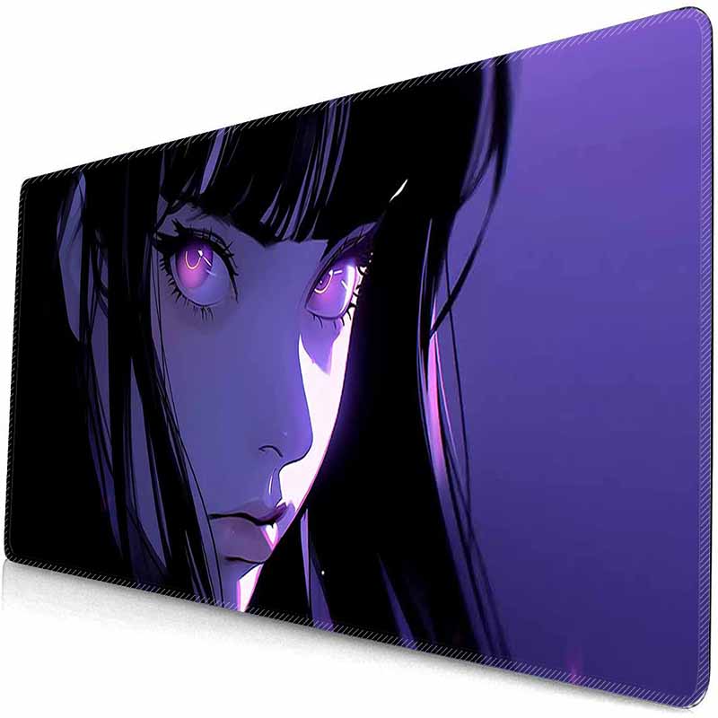 Anime Domineering Grils MouseMat Overwatch Gamer Cool Mouse Pad Purple Gamer Cabinet Large Non-Slip Mousepad Keyboard Mat