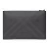London Check Zip Cotton Storage Clutch Unisex Clutch Black 8014538
