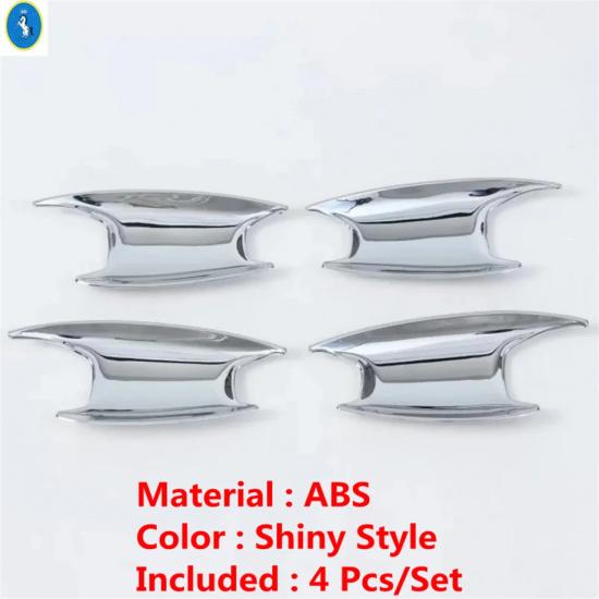 Side Door Handle / Door Handle Bowl Cover Trims For Chevrolet Tracker Trax  2024 Black/Carbon Fiber/Shiny Style Accessories