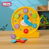 Educational Toy for Toddlers (1-4 Years): Cross-Border Building Block Clock with Number Recognition In Color Box Packaging