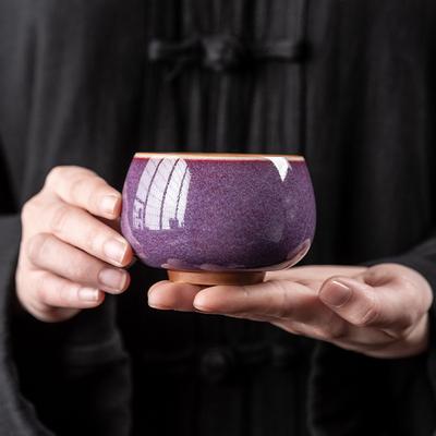 Piec Jun fioletowy wysokiej klasy ceramiczny kubek budowlany filiżanka do herbaty filiżanka do herbaty filiżanka mistrzowska zestaw do herbaty kung fu pokrywka miseczka czajnik naczynie sprawiedliwości