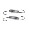 2x Motorcycle Exhaust System Fully Rotatable Mounting Springs Stainless Steel
