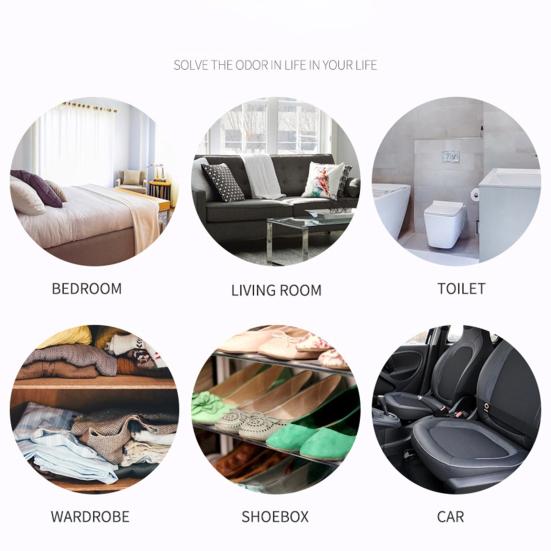 Wardrobe Sachet Natural Long Lasting Fragrance Air Purifying Purple Tulle Ribbon Multi-scent Odor Removal Gifts Closet Car Aromatherapy Bag