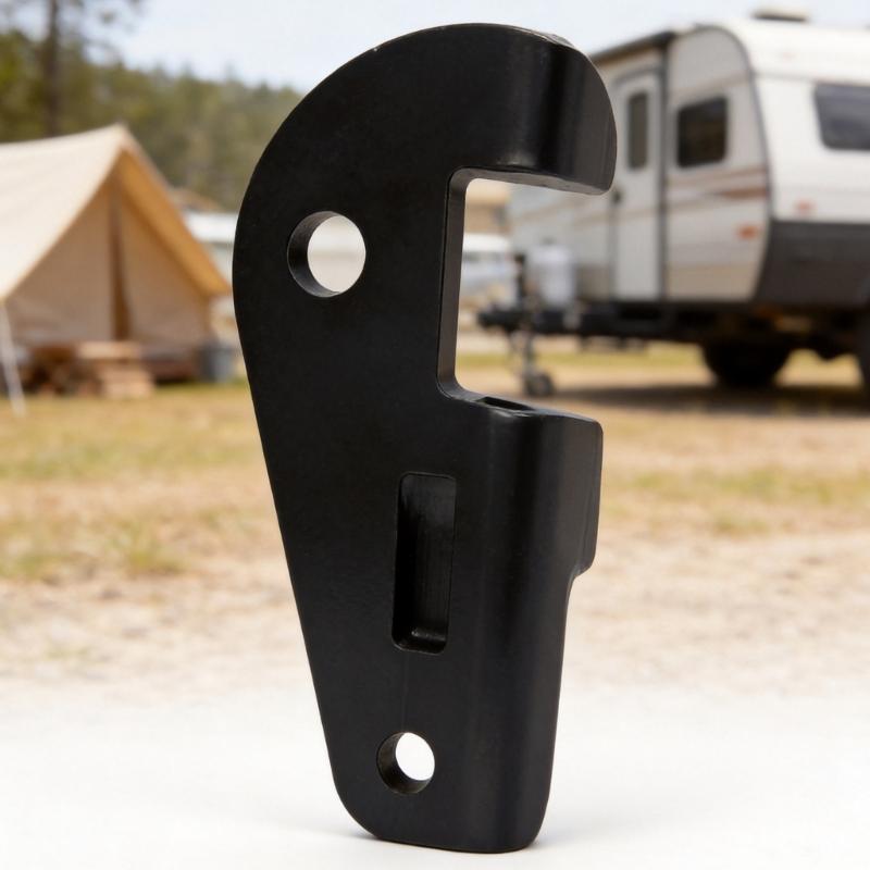 Steel Trailer Hitch Ball Mount Adapter Mounting Bracket with Two Round Holes, Hitch Sway Control Adapter