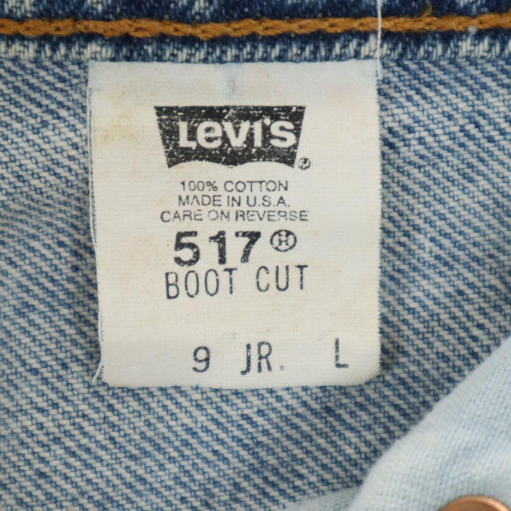 Levi's 90s 517-4892 Made In USA Old Boot Cut Denim Pants L Blue Jeans Men's Used