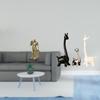 Nordic Resin Knight And Ceramic Giraffe Figurine Abstract Art Sculpture Modern Centerpiece Office