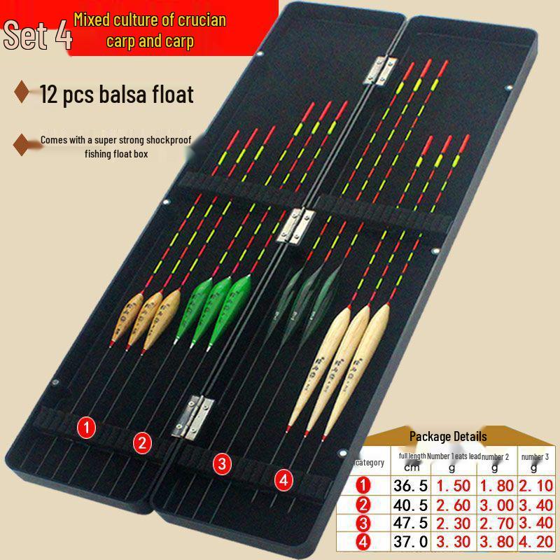 High-Sensitivity Nano Bright Fishing Float Set for Carp & Crucian Carp