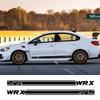 2Pcs For Subaru WRX Car Door Side Stripes Stickers Vinyl Film Auto DIY Sports Styling Decals Automobile Car Tuning Accessories