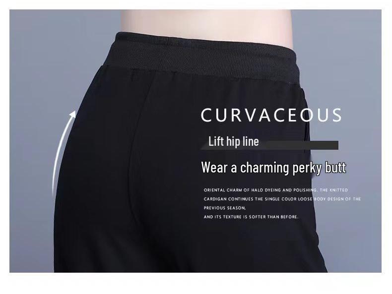 Women's High Waist Autumn/Winter Casual Harem Pants - Loose Straight Leg, Slimming Sweatpants
