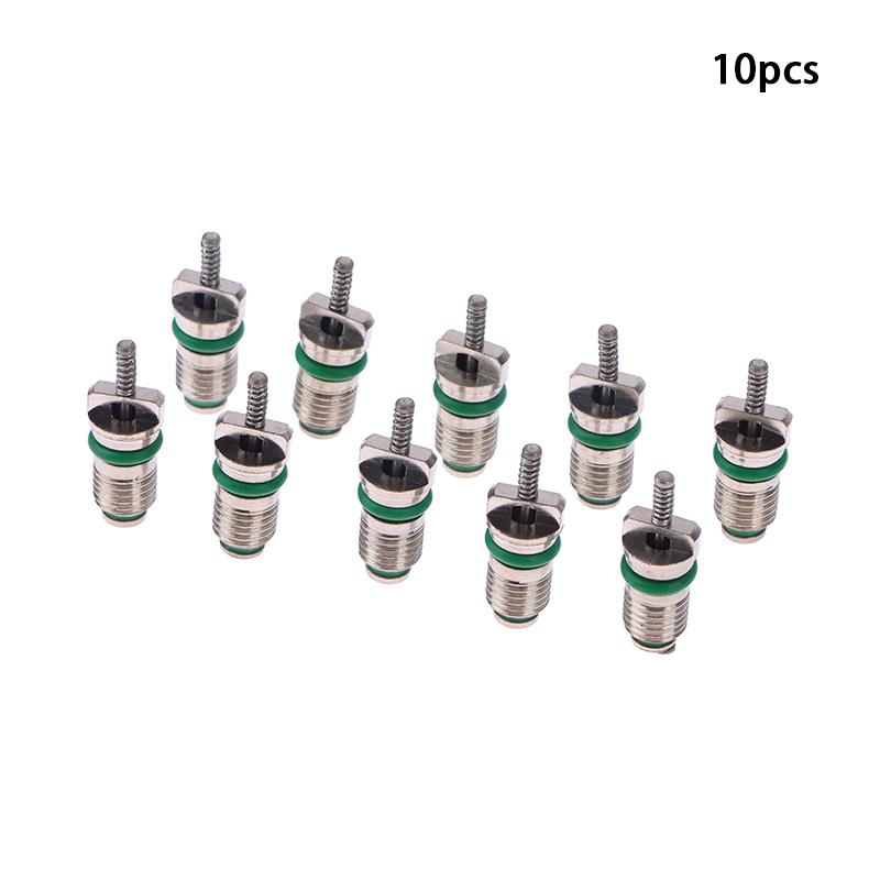 

10 шт. Ac R134A клапан сердечник автомобильный кондиционер сердечники иглы ремонтный комплект термостойкие автомобильные аксессуары зелёный