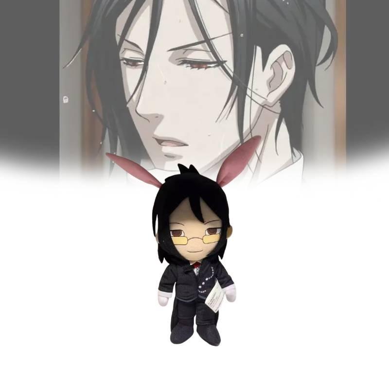 Entzückendes Black Butler Plüschtier mit Sebastian Michaelis und niedlichen Hasenohren