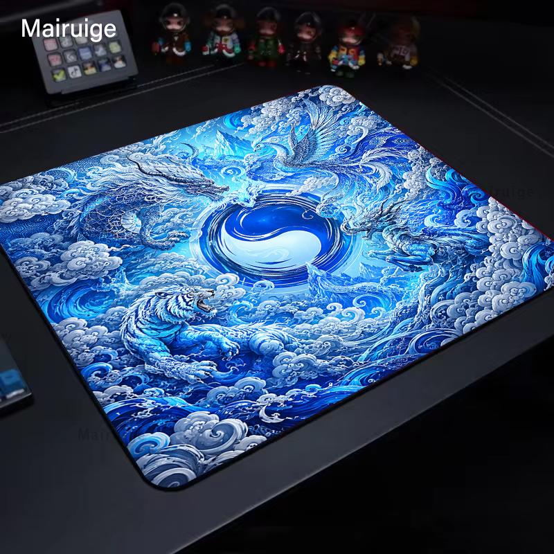 Yin-Yang Balance E-Sport Mauspade Gaming Dekoration PC Schreibtisch Zubehör Mauspade Teppich Büro Dekoration Setup Gamer Schreibtischpad