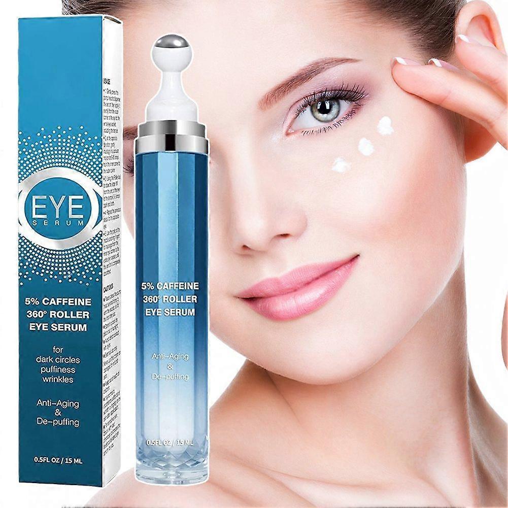 5% kofeinové oční sérum v roll-onu Redukuje tmavé kruhy otoky Anti-aging oční krém pro všechny typy pleti Rozjasňující zpevňující