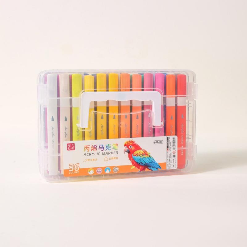 Direktes Flüssig-Acryl-Marker-Stift Weiche Spitze Legbarer Aquarell-Stift Sichtbarer Tintenstand Kunst-Farbstift Für Schüler Graffiti Diy Zeichnen