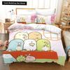Cartoon Sumikko Gurashi Bedding Set,Duvet Cover Comforter Bed Set Quilt Cover Pillowcase,King Queen Twin Size Boys Girls Adults