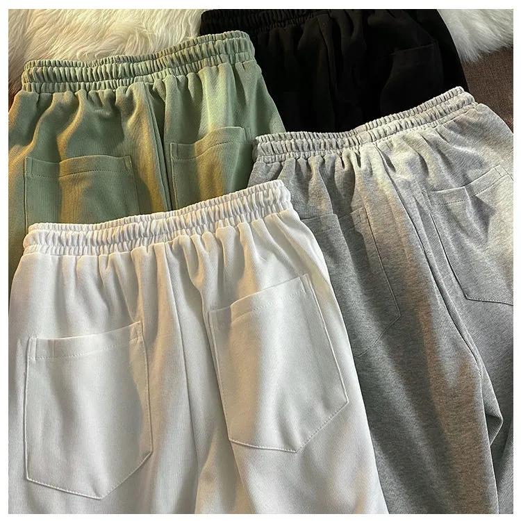 Fried Street American Loose Sports Sweatpants Women's Loose Casual Leggings Pants Summer Thin High Waist Thin Harem Pants