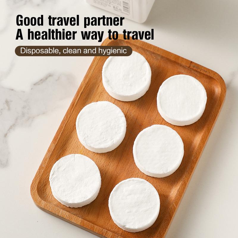 Thickened Disposable Compressed Face Towel for Travel - Large Granule Packaging Essential for Face Washing & Cleansing