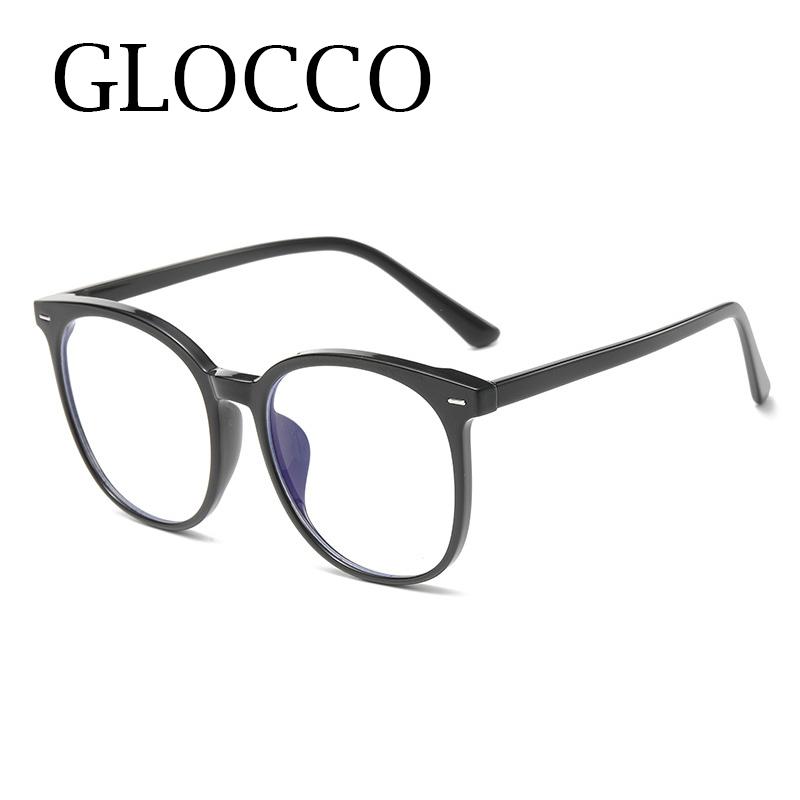 Transparent Computer Glasses Frame Women Men Anti Blue Light Round Glasses TR90 Optical Reading Glasses