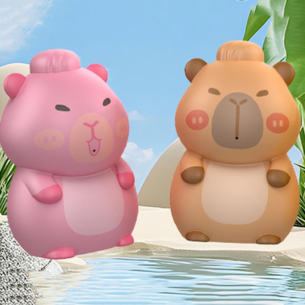 3pcs/set Cartoon Capybara Bath Toy Press Type Capybara Water Fighting Toys  Water Party
