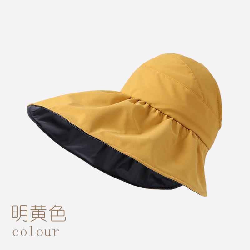 UV protection empty top hat children summer vinyl sunshade sunscreen face bucket hat