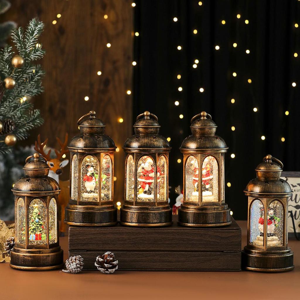 Luminous Santa Claus Christmas Lantern Music Box Ornament