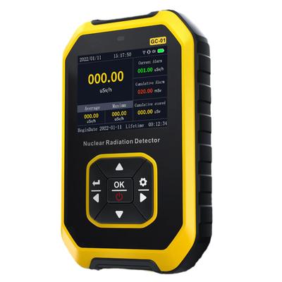 Instrument de mesure des radiations Compteur Geiger Détecteur de radiations nucléaires de haute précision Dosimètre de radiations Écran LCD Tube GM à compensation d'énergie