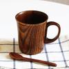 Home Wooden Coffee Mug Cup With Handle Tea For Drinking Office Espresso