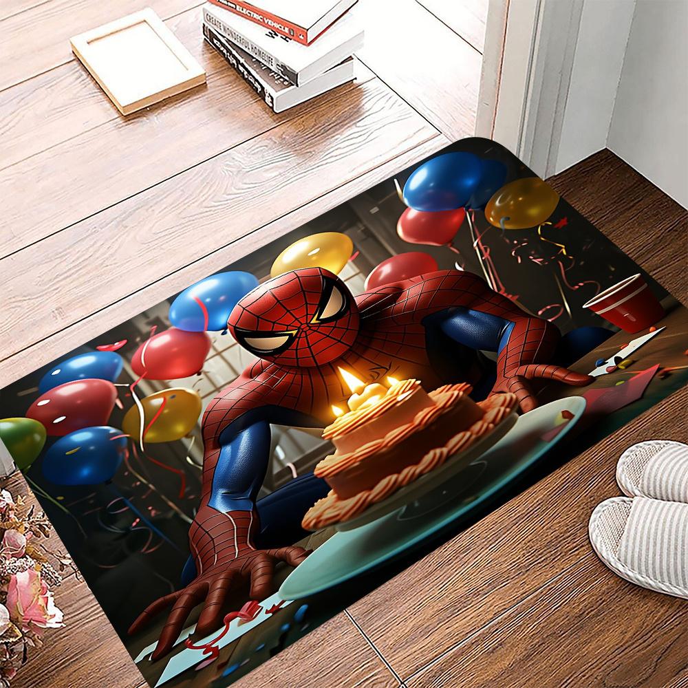 1pc Marvel Spider for Man Themed Door Mat Rug Perfect for Valentine's Day Birthday and Various Holiday Gifts Suitable for Home