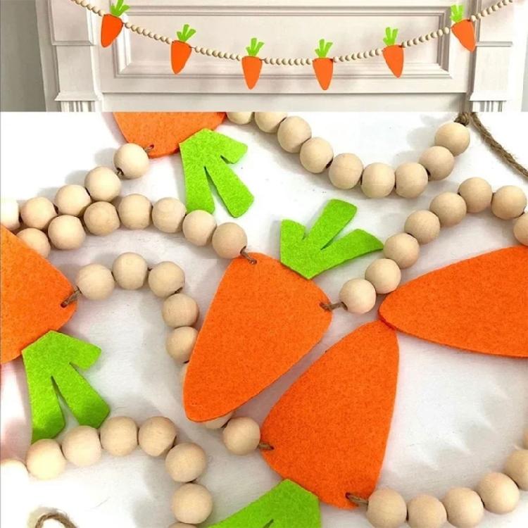 Easter Carrot Wreath Holiday Decorations for Party and DIY Craft Supply Decors