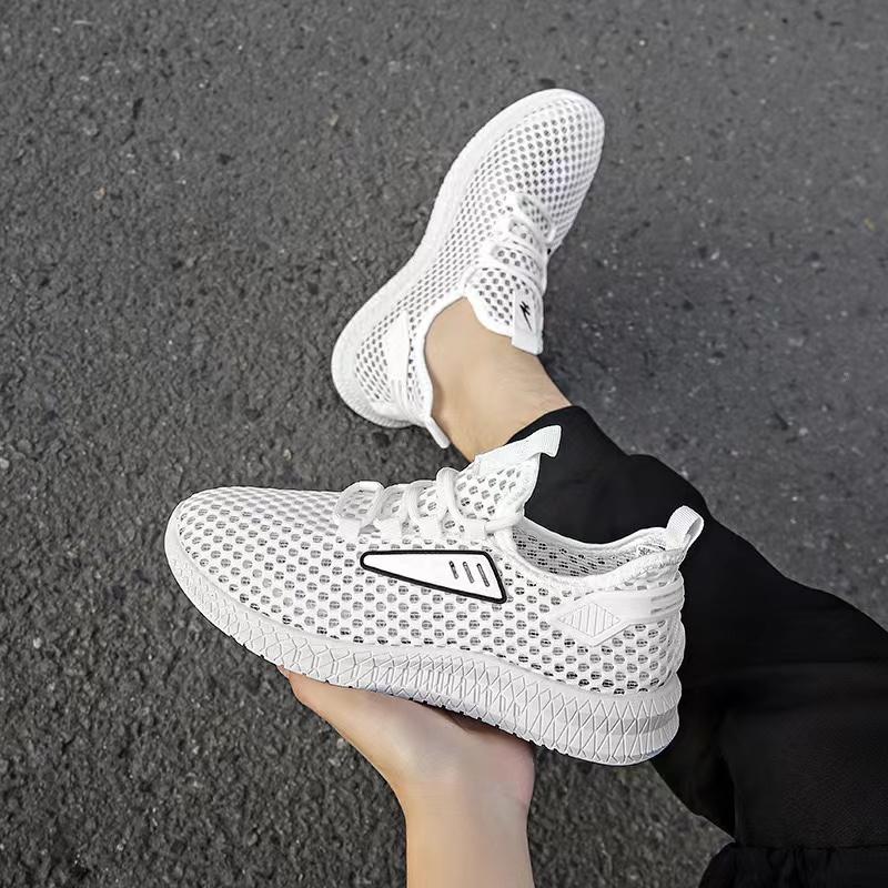 Fashion New Casual Shoes Men Sneakers Comfortable Trend Everything Breathable Hollow and Breathable Mesh Summer Size 39-44