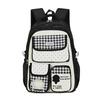 Schoolbag Student Backpack Female Korean Version Plaid Cute Contrasting Color Schoolbag College Style Junior High School Backpack Wholesale