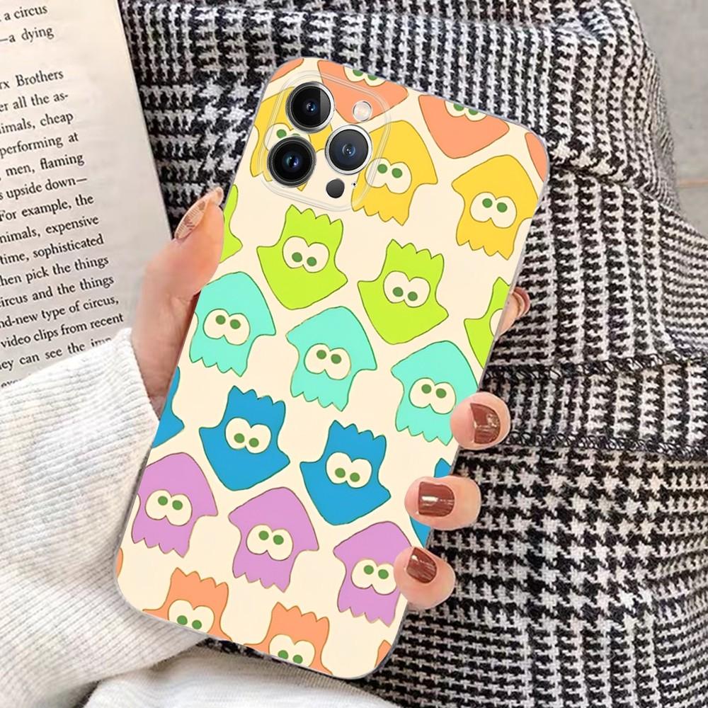 J-jogo GAME S-SplatoonS Phone Case For iPhone 15 14 11 12 13 Mini Pro XS Max Cover 6 7 8 Plus X XR SE 2020 Funda Shell