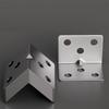 10pcs Stainless Steel Right Angle Brackets, 90 Degree L-Shaped Support, Metal Joint Corner Braces for Furniture Shelves Construction with Screws