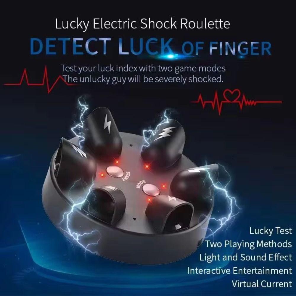 Interesting Electric Shock Finger Game Funny Electric Shocking Roulette  Micro Polygraph