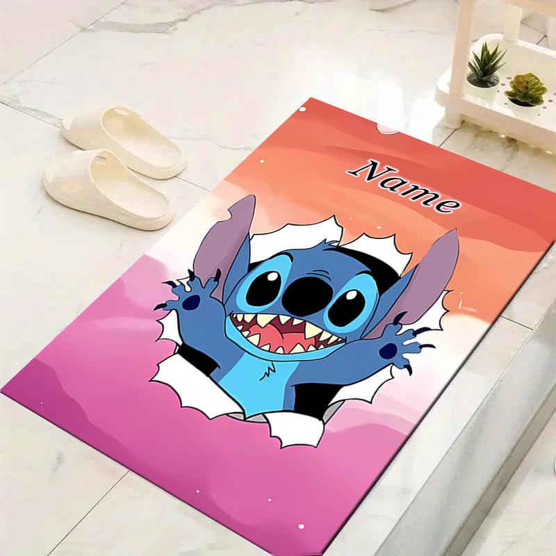 Custom 1Pc Stitch'S Magical Garden Adventure Rug Office Carpet Indoor Outdoor Entrance Doormat Nonslip Soft And Comfortable Living Room D916269
