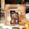 10-Sheet Vintage Wooden Door Theme Hard Card Stickers, Retro Door Frame Patterns & Sturdy Material, for Journal DIY