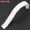 14mm 16mm 18mm 20mm 22mm Hochwertige silberne Faltschließe und weiße Keramik-Uhrenarmbänder Herren Damen Armband