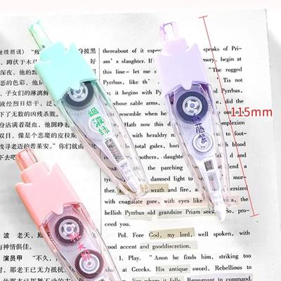 1 Piece Marker Correction Tape Solid Color Series Stationery Correction Tape DIY Decorative Scrapbook Correction Tape Student