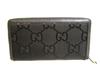 Authentic GUCCI Off The Grid Black Nylon Leather Round Zip Long Wallet #9889  Open Box