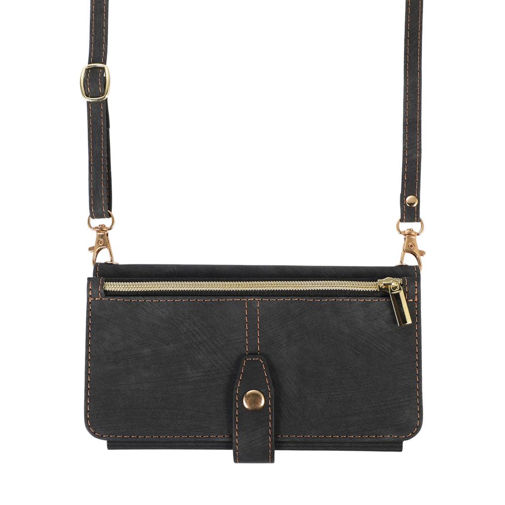 Crossbody Wallet Phone Case for Samsung Z Fold 5 4 Z Flip 3 S23 S22 Ultra S20 A14 A24 A34 A54 A13 A33 A53 Card Holder Stand Lanyard Flip Leather Cover