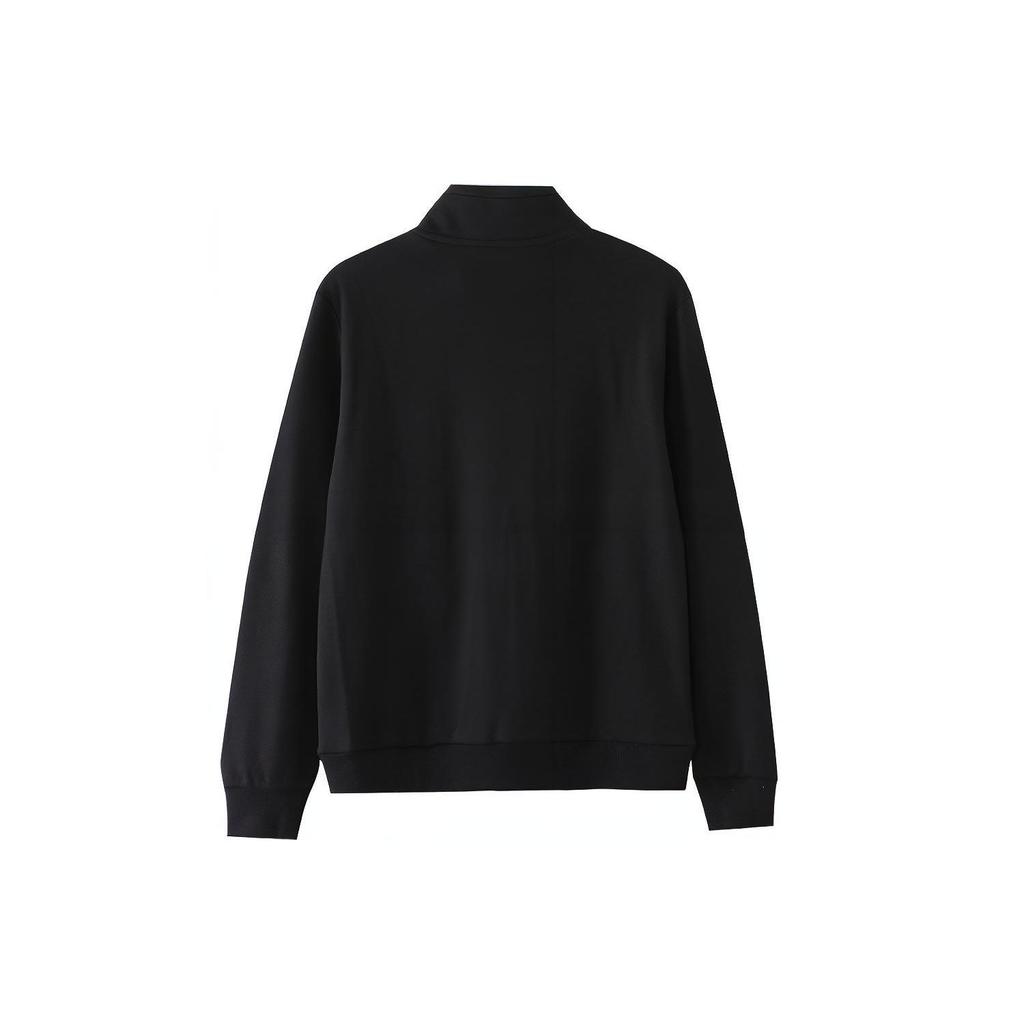 Li Ning Sports Lifestyle Series Logo Casual Stand Collar Jacket Unisex Jacket Black AWDR565-1