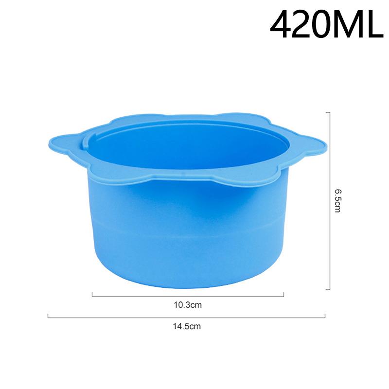 Wax Warmer Heat-Resisting Replacement Silicone Bowls Hair Removal Wax With Stirring Stick Non-Stick Pan Hair Removal Beauty