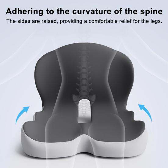L-Shaped Integrated Seat Cushion Memory Foam Cushion with Lumbar Support Back And Seat Cushion for Tailbone Pain Relief Car Seat Office Chair